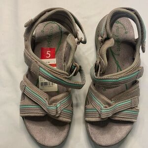 Easy Spirit Women's Sandals - Taupe and Teal
